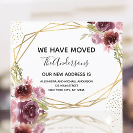 Budget Moving Announge Floral Geometric