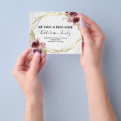 Budget Moving Announge Floral Geometric Flyer (Hand)