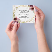 Budget Moving Announge Floral Geometric Flyer (Hand)