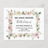 Budget Moving Announge Stusty Pink Floral (Voorkant)