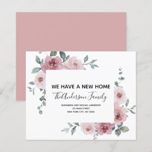 Budget Moving Announge Stusty Pink Floral