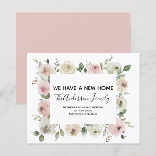 Budget Moving Announge Stusty Pink Floral