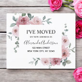 Budget Moving Announge Stusty Pink Floral
