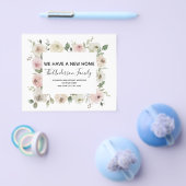 Budget Moving Announge Stusty Pink Floral Flyer (Enkel)