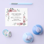 Budget Moving Announge Stusty Pink Floral Flyer (Enkel)