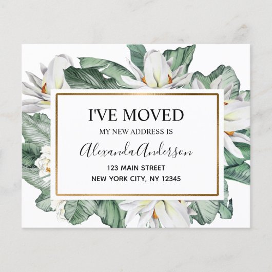 Budget Moving Announge Tropische Floral (Voorkant)