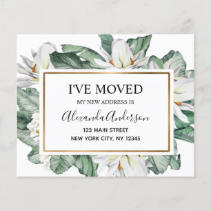 Budget Moving Announge Tropische Floral