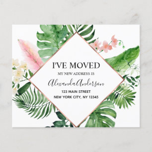 Budget Moving Announge Tropische Floral