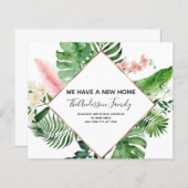 Budget Moving Announge Tropische Floral (Voorkant / Achterkant)