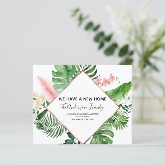 Budget Moving Announge Tropische Floral (Staand voorkant)