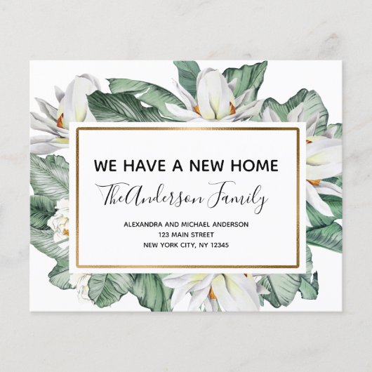 Budget Moving Announge Tropische Floral (Voorkant)