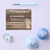 Budget Moving Notice Rustic Farmhouse Wood F Flyer (Enkel)