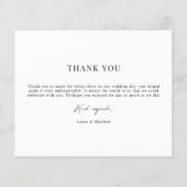 Budget Mr & Mrs Trouwfoto Bedanktkaart Flyer (Achterkant)