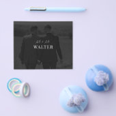 Budget Mr & Mrs Trouwfoto Bedanktkaart Flyer (Enkel)