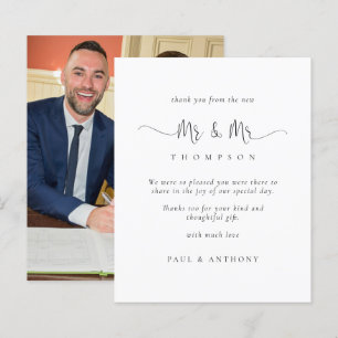 Budget Mr. Script Photo Gay Wedding Bedankt