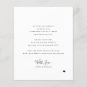 Budget multi foto eenvoudige bruiloft dank u kaart (Achterkant)