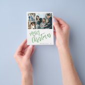 Budget multi-foto Merry kerstfeestay Kaart (Hand)