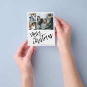 Budget multi-foto Merry kerstfeestay Kaart (Hand)