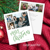 Budget multi-foto Merry kerstfeestay Kaart