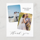 Budget Multi Foto's Bruiloft Dank u Kaarten (Voorkant)