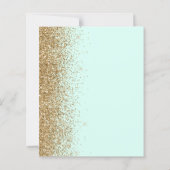 Budget Munt Green Gold Glitter Weddenschap (Achterkant)