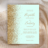 Budget Munt Green Gold Glitter Weddenschap