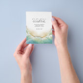 Budget naar het strand Nieuw adres verhuizen Flyer (Hand)