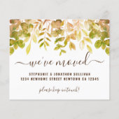 Budget najaar Kaart voor het verplaatsen van aanko (Voorkant)