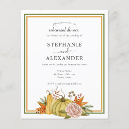 Budget najaar Pumpkin Weddenschap Rehearsal QR Uit