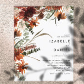 Budget najaar Terracotta Rustic Wedding Flyer