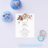 Budget najaar uitnodiging voor bruiloft flyer (Enkel)