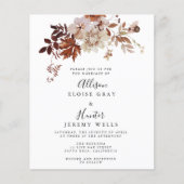 Budget najaar uitnodiging voor bruiloft flyer (Voorkant)