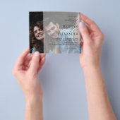 Budget Namen Moderne Foto 8H Bruiloft Flyer (Hand)