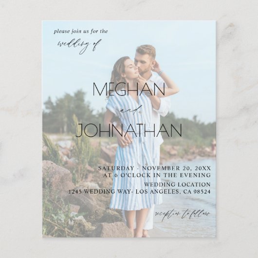 Budget Names Modern Foto 6 Vertical Wedding (Voorkant)