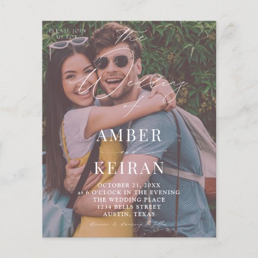 Budget namiddag Shades - Fotobruiloft Flyer (Voorkant)