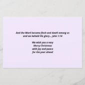 Budget Natitivity Christelijke CHRISTmas Kaart (Achterkant)