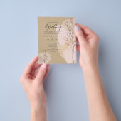 BUDGET Natural Earth Rustic Woodland Fall Weddensc Flyer (Hand)