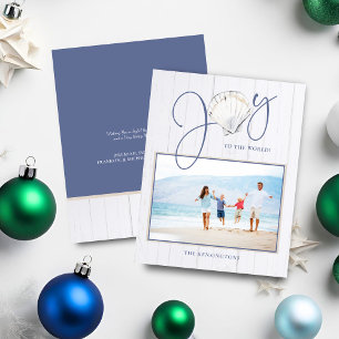 Budget Nautical Kerstmis Joy Shell Holiday Foto