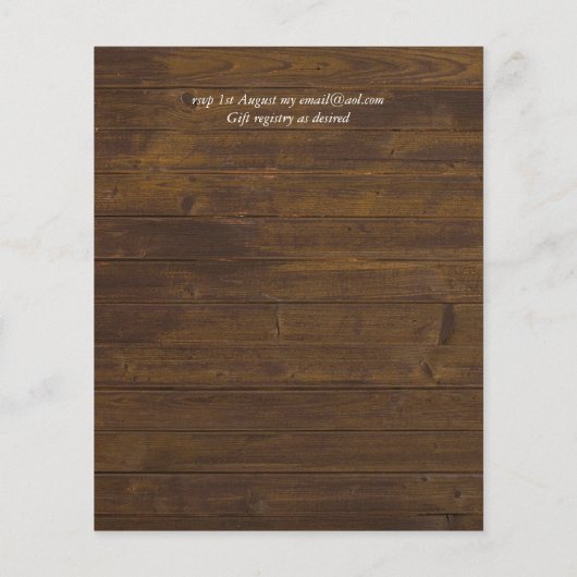 BUDGET Nautical Sailing Destination Wedding Invite (Achterkant)