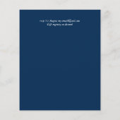 BUDGET Nautical Sailing Destination Wedding Invite (Achterkant)