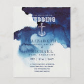 BUDGET Nautical Sailing Destination Wedding Invite (Voorkant)