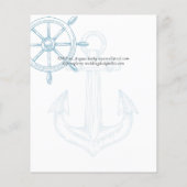 BUDGET Nautical Ships Wheel Weddenschap Flyer (Achterkant)