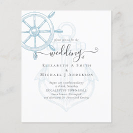 BUDGET Nautical Ships Wheel Weddenschap Flyer