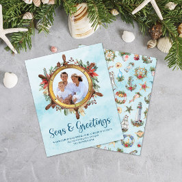 Budget Nautical Zeeen Greetings Photo Holiday Kaar