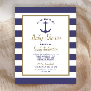 Budget Nautilus Thema Baby Shower Uitnodiging