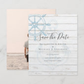 BUDGET Nauwe FOTO Save Dates Zee Beach Ocean (Voorkant / Achterkant)