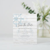 BUDGET Nauwe FOTO Save Dates Zee Beach Ocean (Staand voorkant)