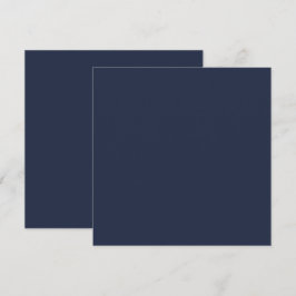 BUDGET Navy Blau Monochroom TROUWEN Bedankkaart