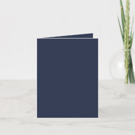 BUDGET Navy Blau Monochroom TROUWEN Bedankkaart