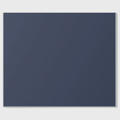 BUDGET Navy Blau Monochroom TROUWEN Cadeaupapier (Vlak)